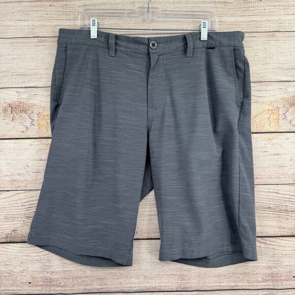 Travis Mathew 11" Chino Golf Shorts Men's Size 36 Blue/Gray Moisture Wicking - Picture 1 of 10